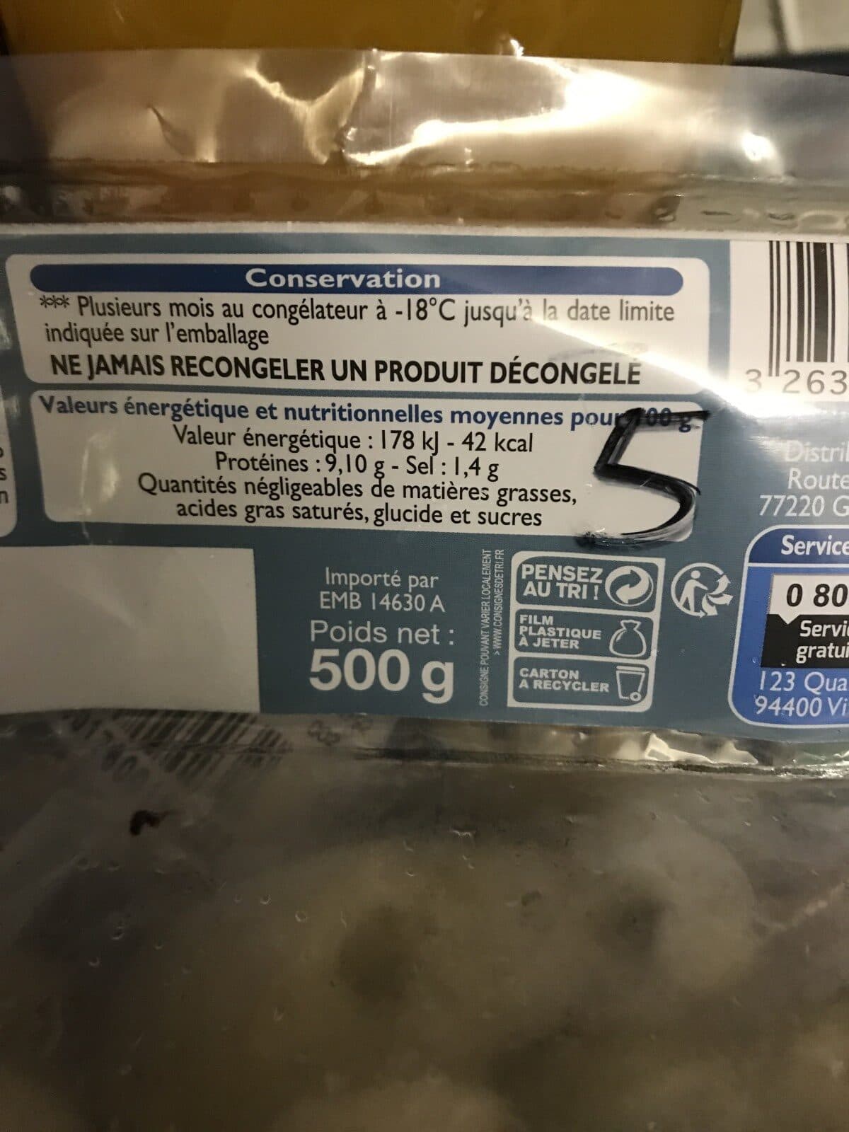 Leader Price Petites seiches packshot