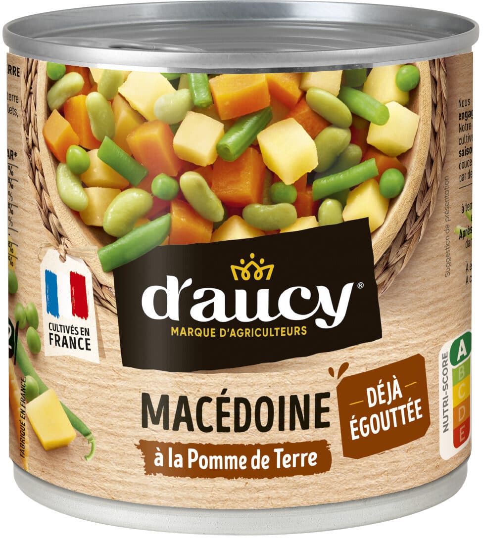 D'aucy Macédoine à la pommes de terre déjà égouttée d'aucy 265g packshot