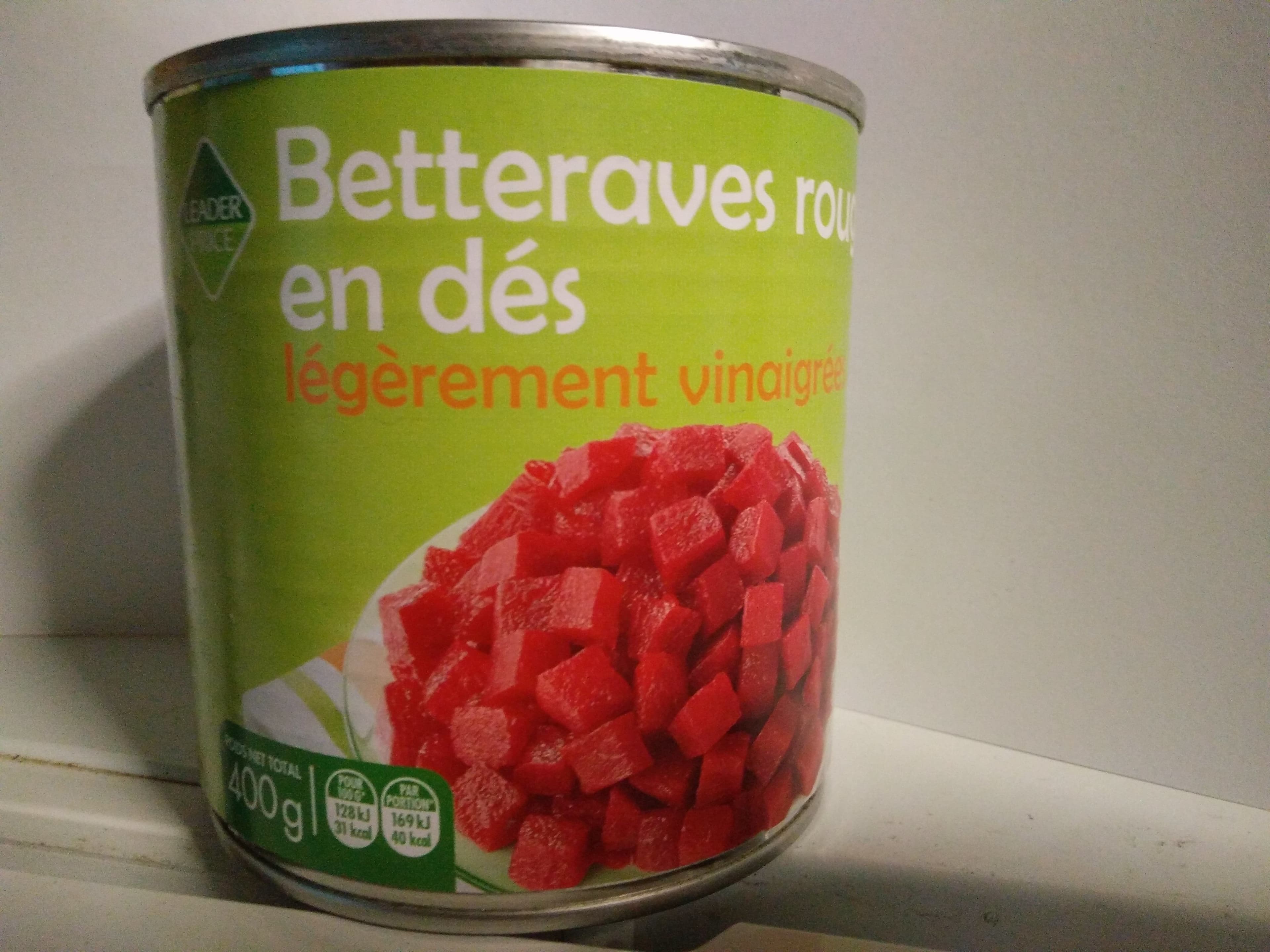 Leader Price Betterave en conserve packshot