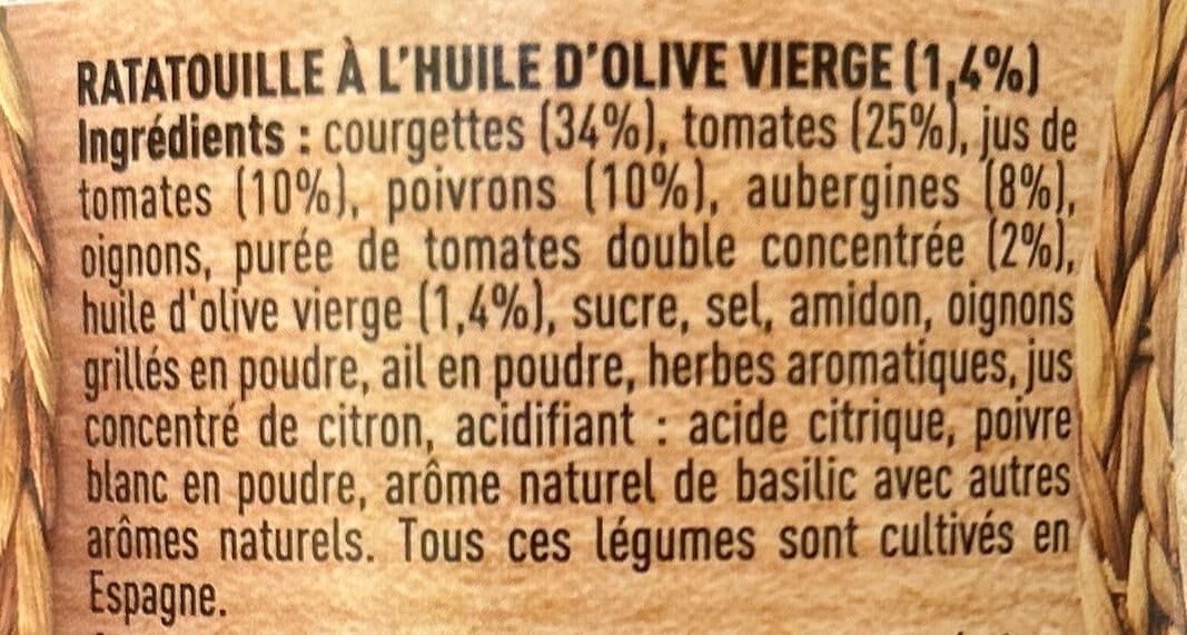 D'aucy Ratatouille à la niçoise d'aucy 375g packshot
