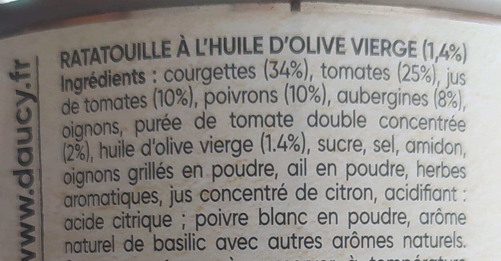 D'aucy Ratatouille à la niçoise d'aucy 750g packshot