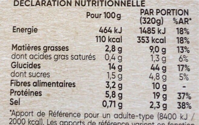 D’aucy Couscous de légumes et boulettes aux lentilles Plat Veggie d'aucy 320g packshot