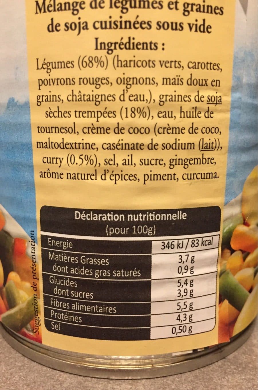 C. G. C. Mélange de légumes Curry packshot