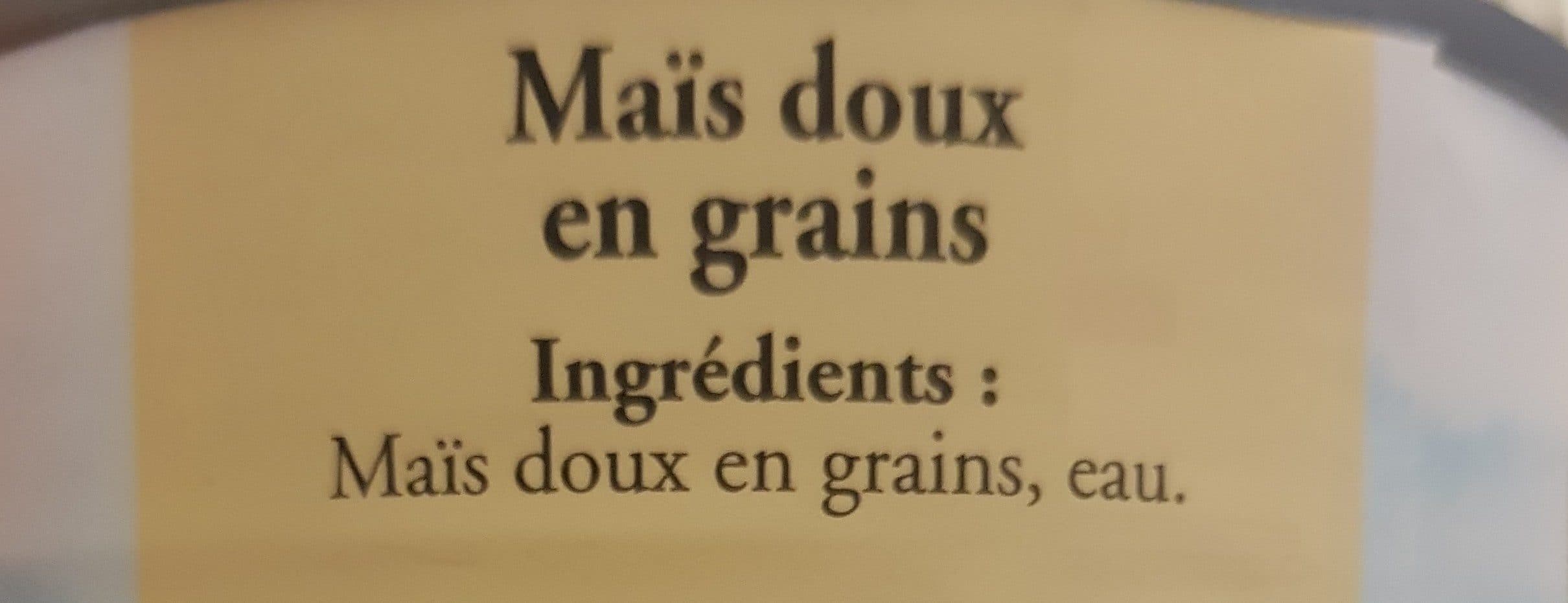 Maïs Doux Maïs Doux packshot