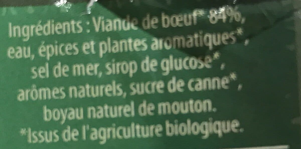 Les Occitanes Merguez boeuf packshot