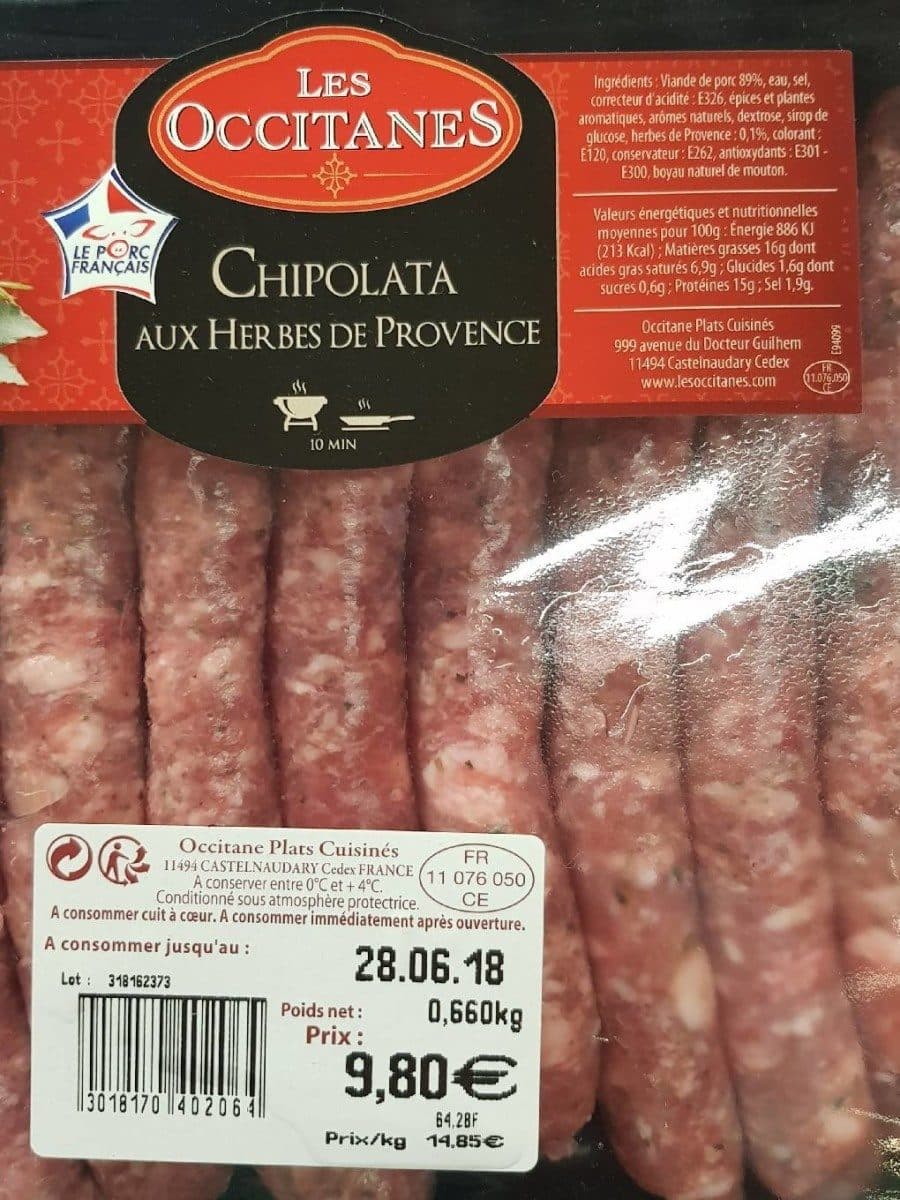 Les Occitanes Chipolata aux herbes de Provence packshot