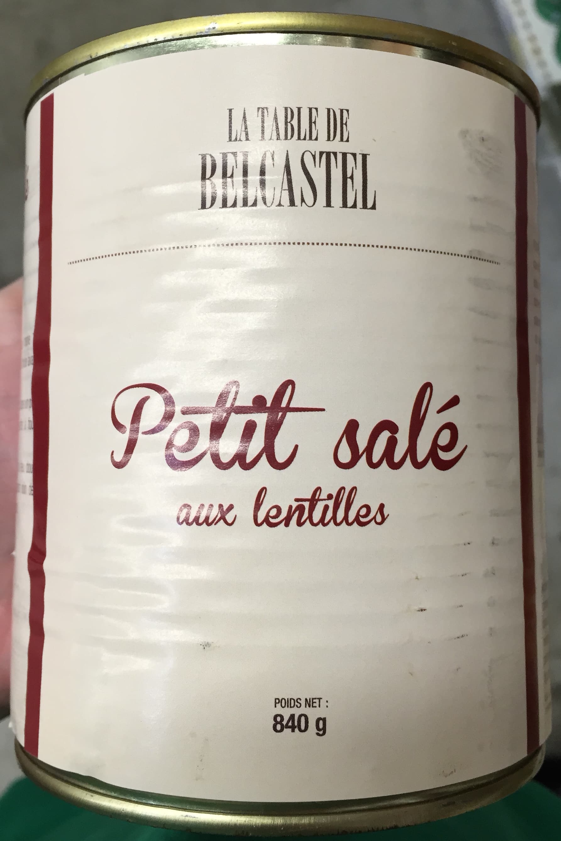 La table de Belcastel Petit salé aux lentilles packshot