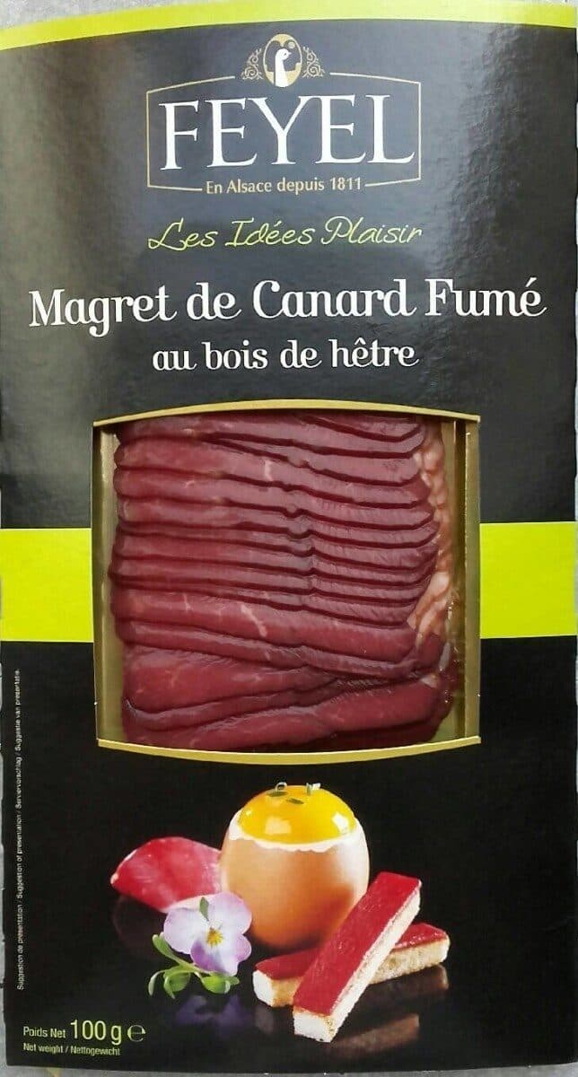 Feyel Magret De Canard Tranché, Fumé, 100 Grammes, Marque Feyel packshot