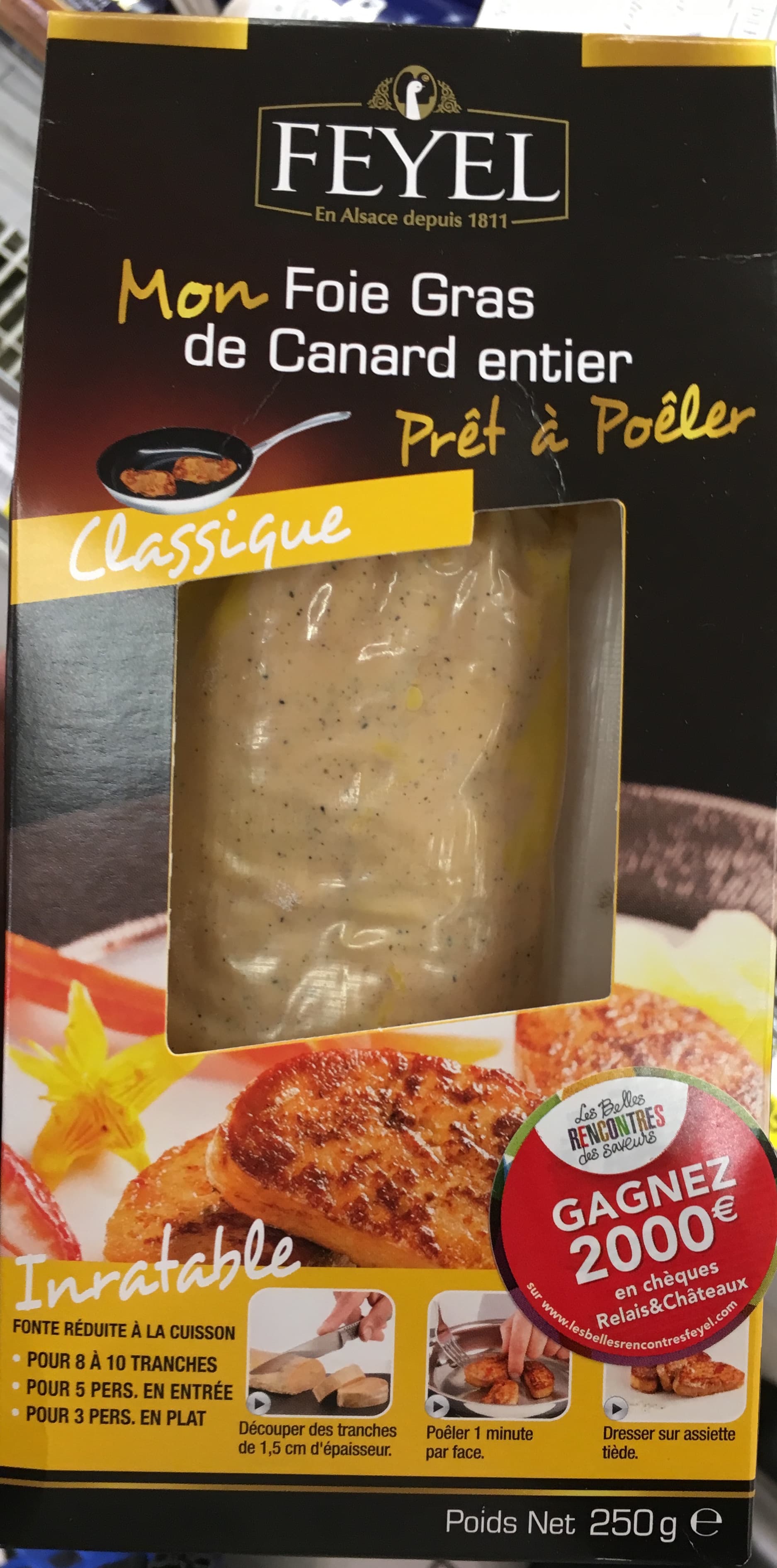 Feyel Foie gras de canard entier packshot