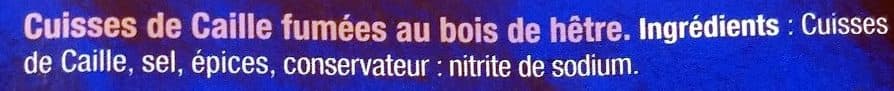 Feyel Cuisses de Caille Fumées au Bois de Hêtre packshot
