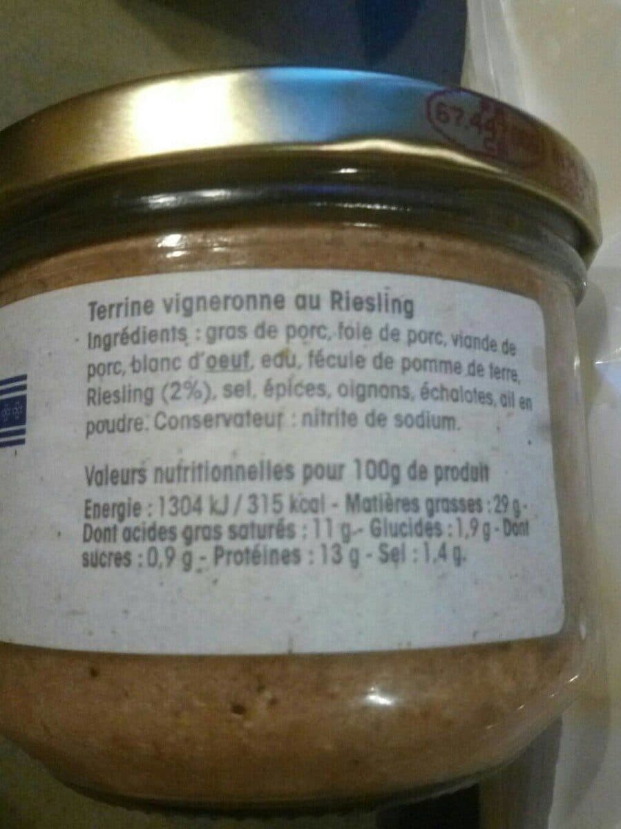 Open Food Facts Terrine vigneronne packshot