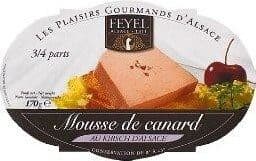 Feyel Mousse de canard au kirsch, la barquette de packshot