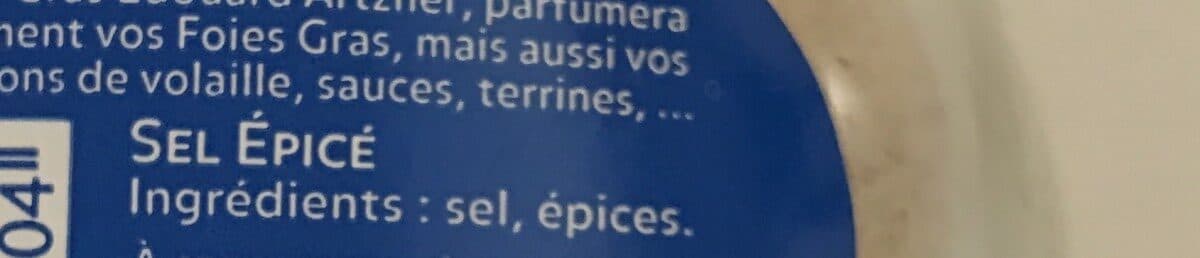 Open Food Facts Sel Épicé packshot
