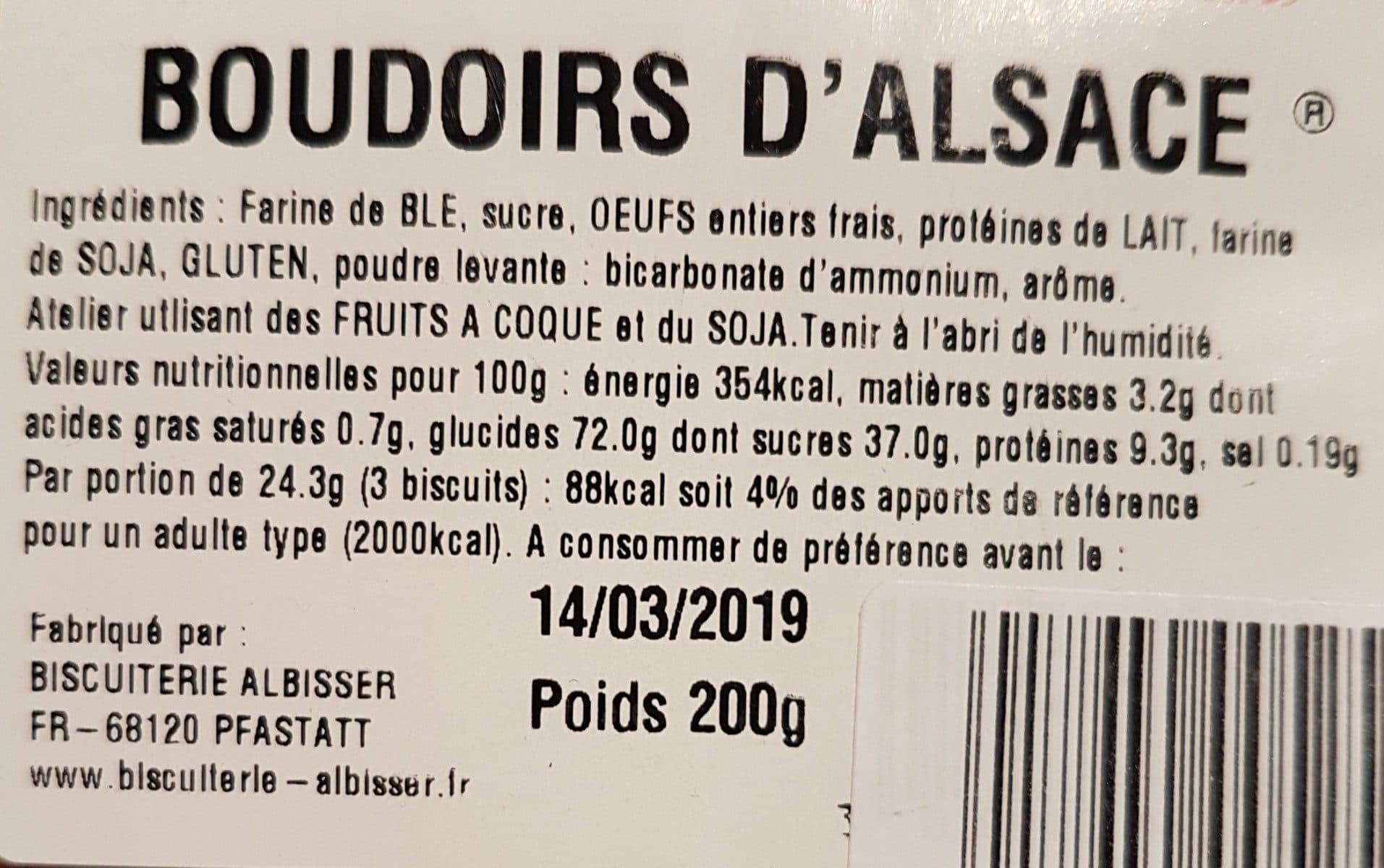 Open Food Facts Boudoirs d'Alsace packshot