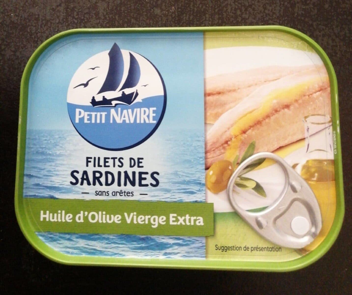 Petit Navire Filets de Sardines (à l'Huile d'Olive Vierge Extra) packshot