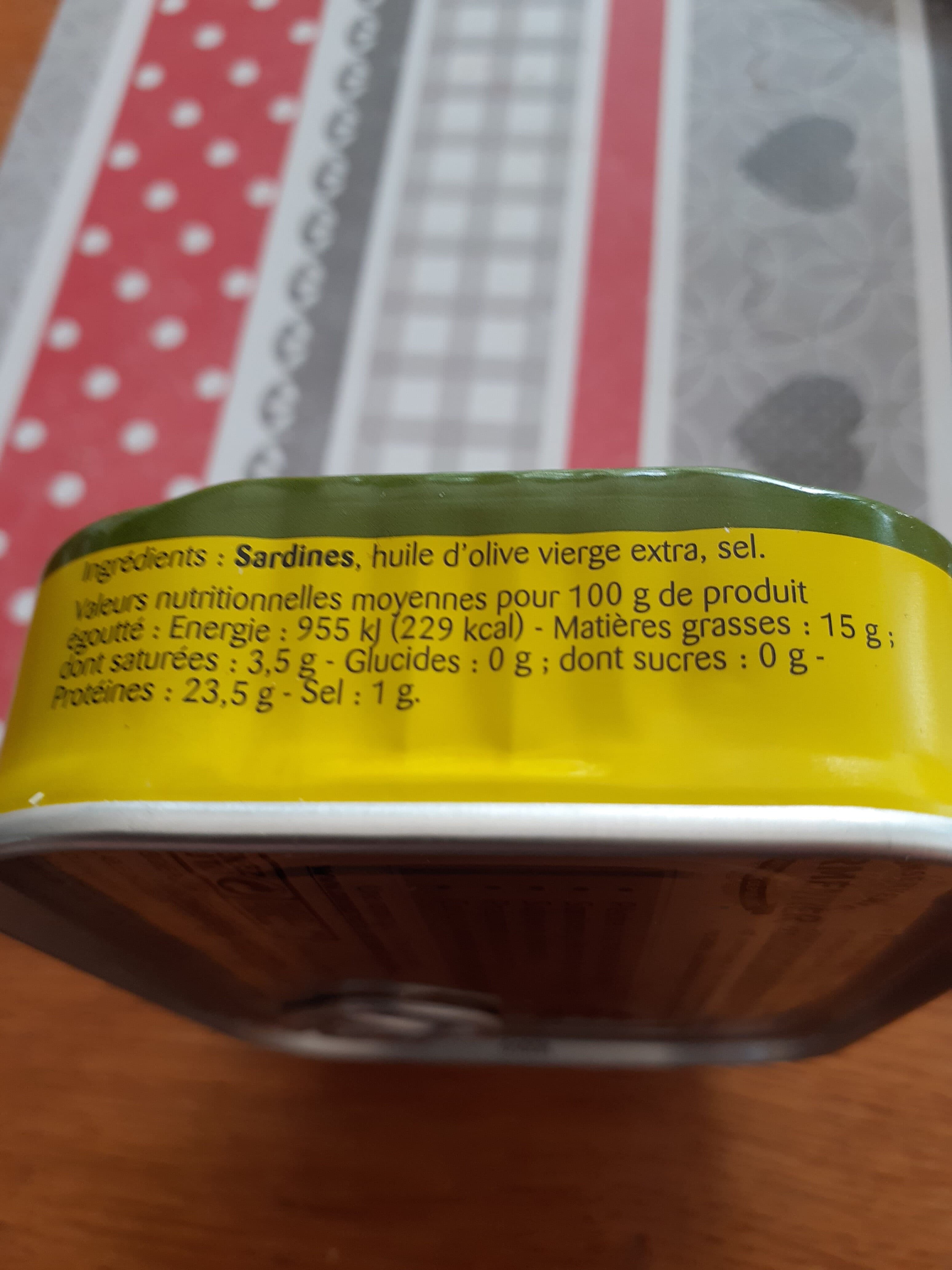 Parmentier Sardines Sélection (à l'Huile d'Olive) packshot