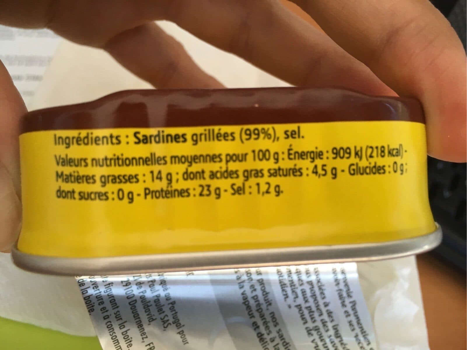 Parmentier Sardines Sans Huile Grillées & Finement Salées packshot