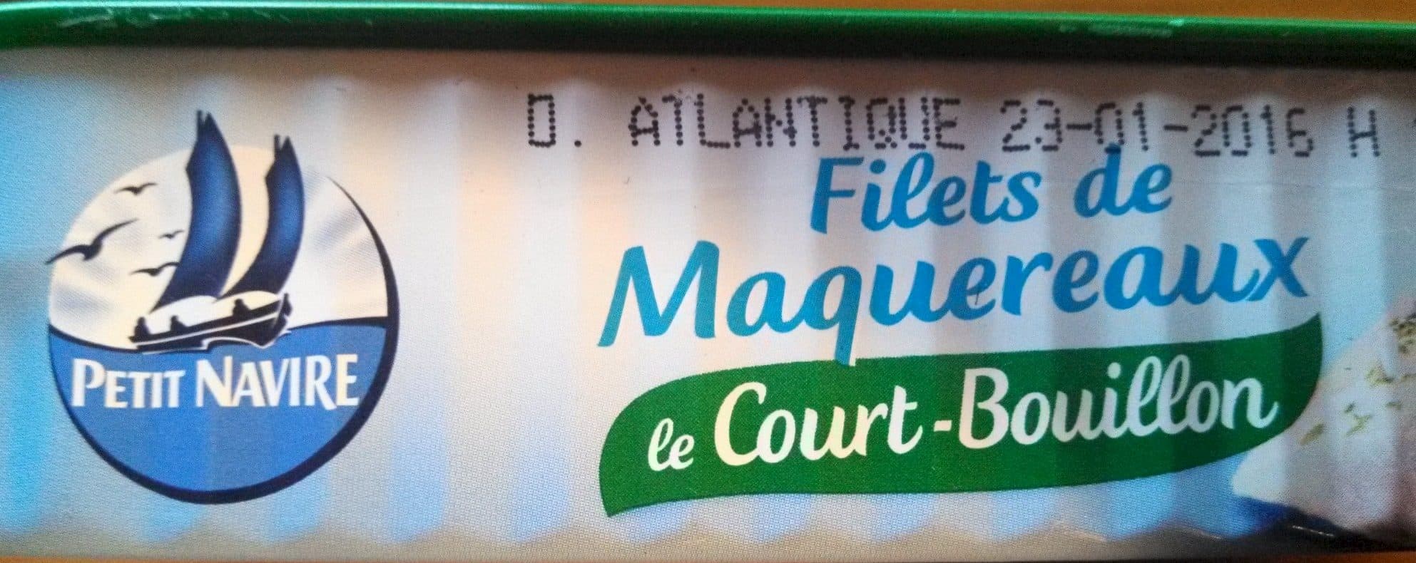 Petit Navire Filets de Maquereaux au court-bouillon packshot