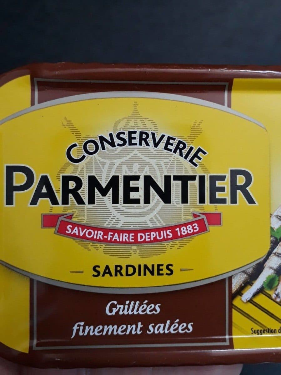 Conserverie parmentier Sardines grillées packshot
