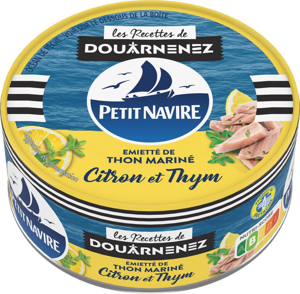 Petit navire Emietté de Thon le mariné Citron & Thym packshot