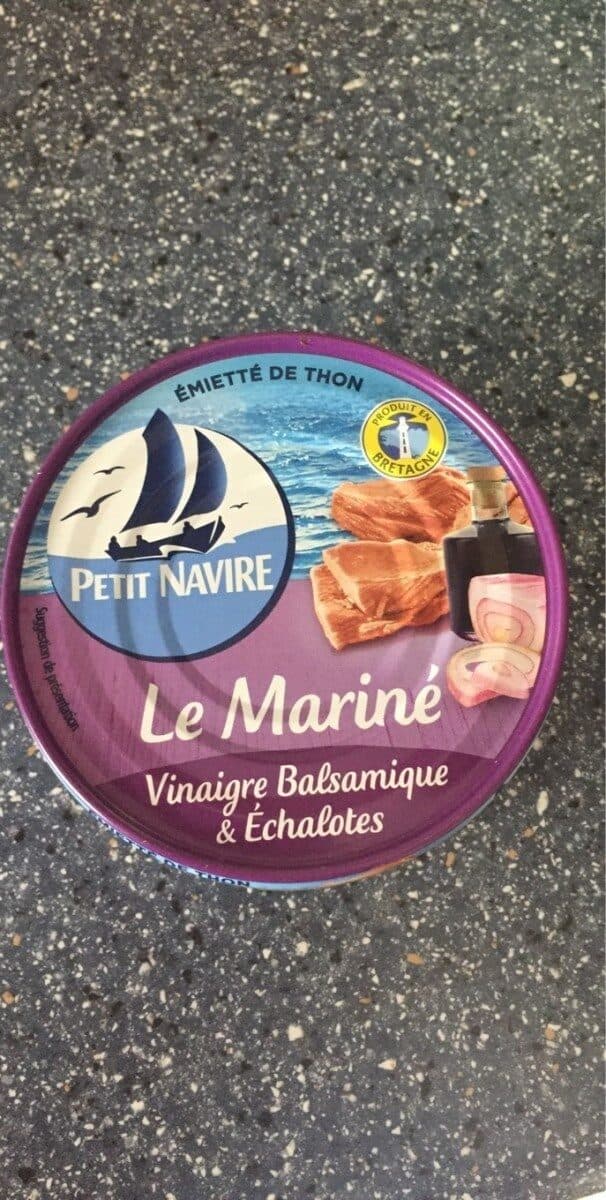 Petit navire Le mariné vinaigre balsamique et échalotes packshot