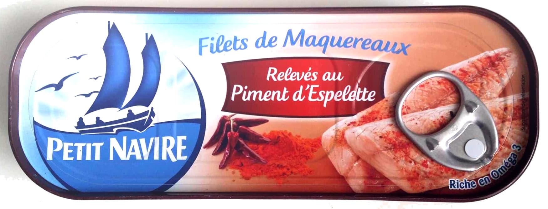 Petit Navire Filets de maquereaux relevés au piment d'Espelette packshot