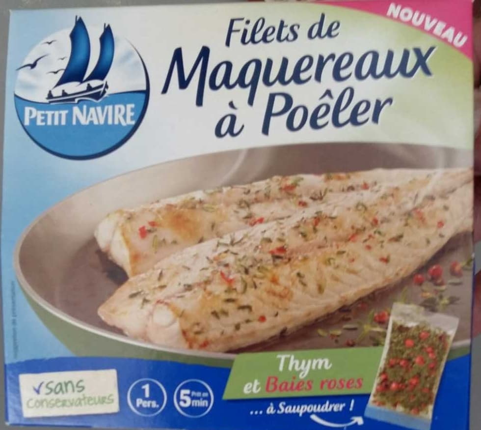Petit Navire Filets de maquereaux à poêler packshot