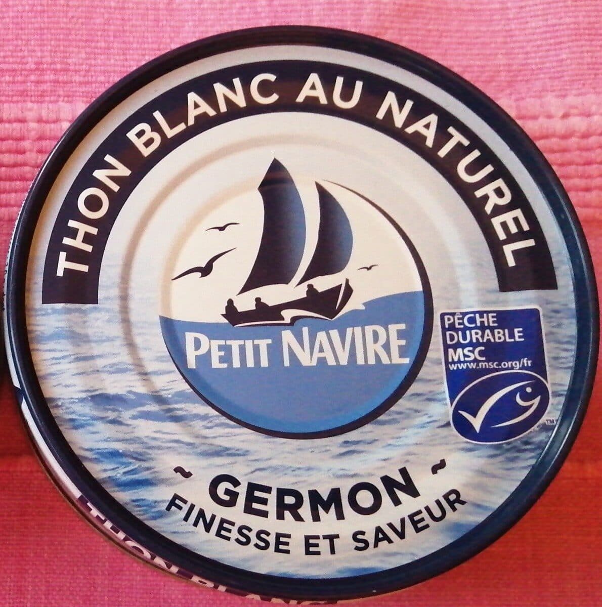 Petit navire Thon blanc au naturel packshot