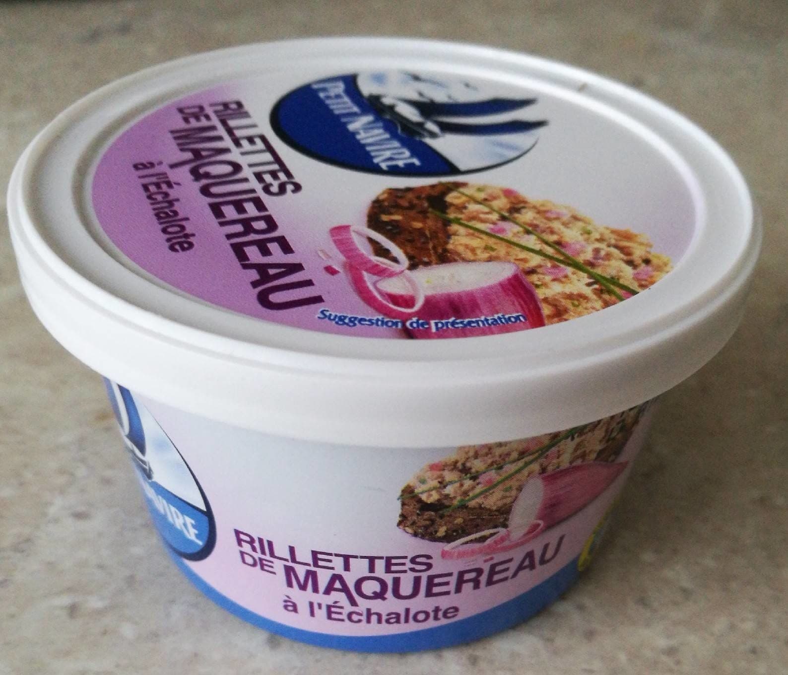 Petit navire Rillettes De Maquereau Aux Chalotes, Fisch packshot