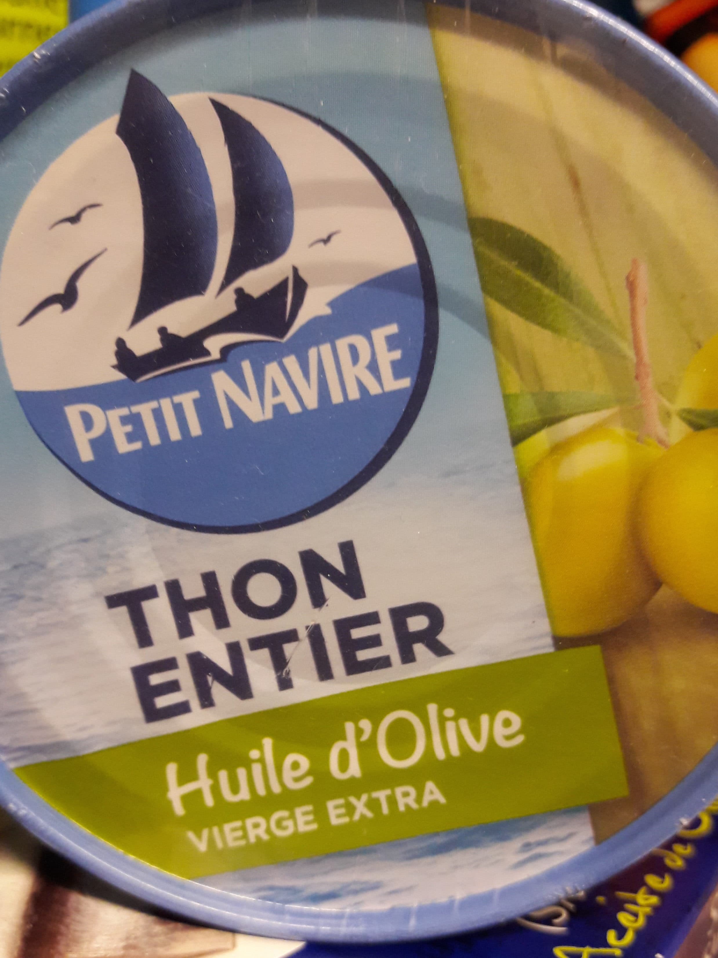 Petit navire Thon entier a l' huile d'olive petit navire packshot