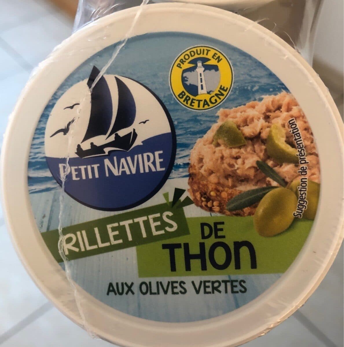 Petit Navire rillettes thon olives vertes packshot