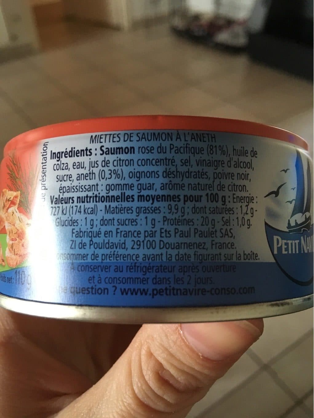 Petit Navire Émietté de Saumon Aneth packshot
