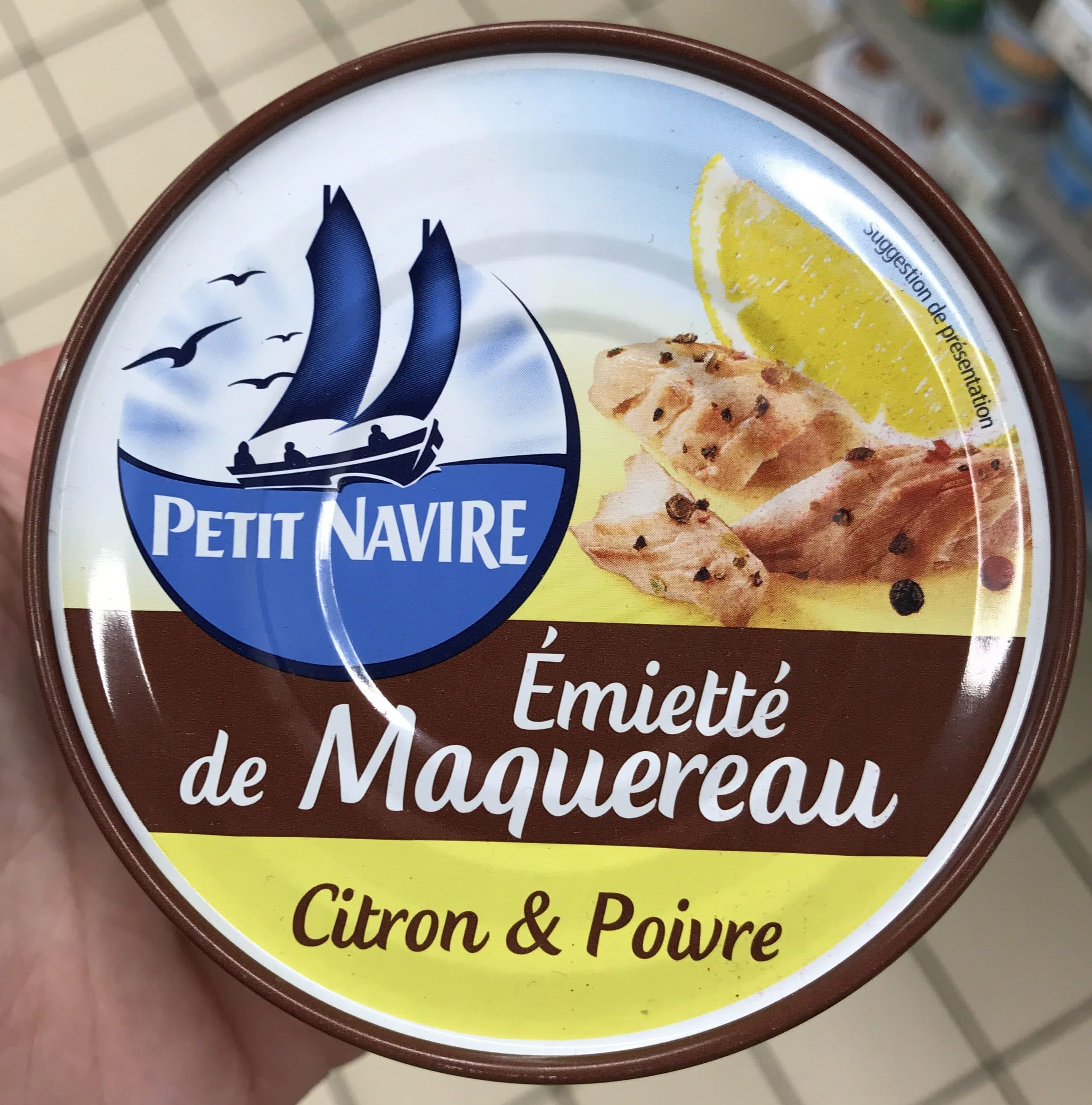 Petit Navire Emietté de Maquereau Citron & Poivre packshot