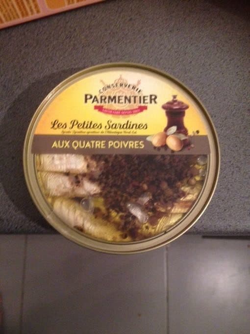 Parmentier Les Petites Sardines aux quatre poivres packshot