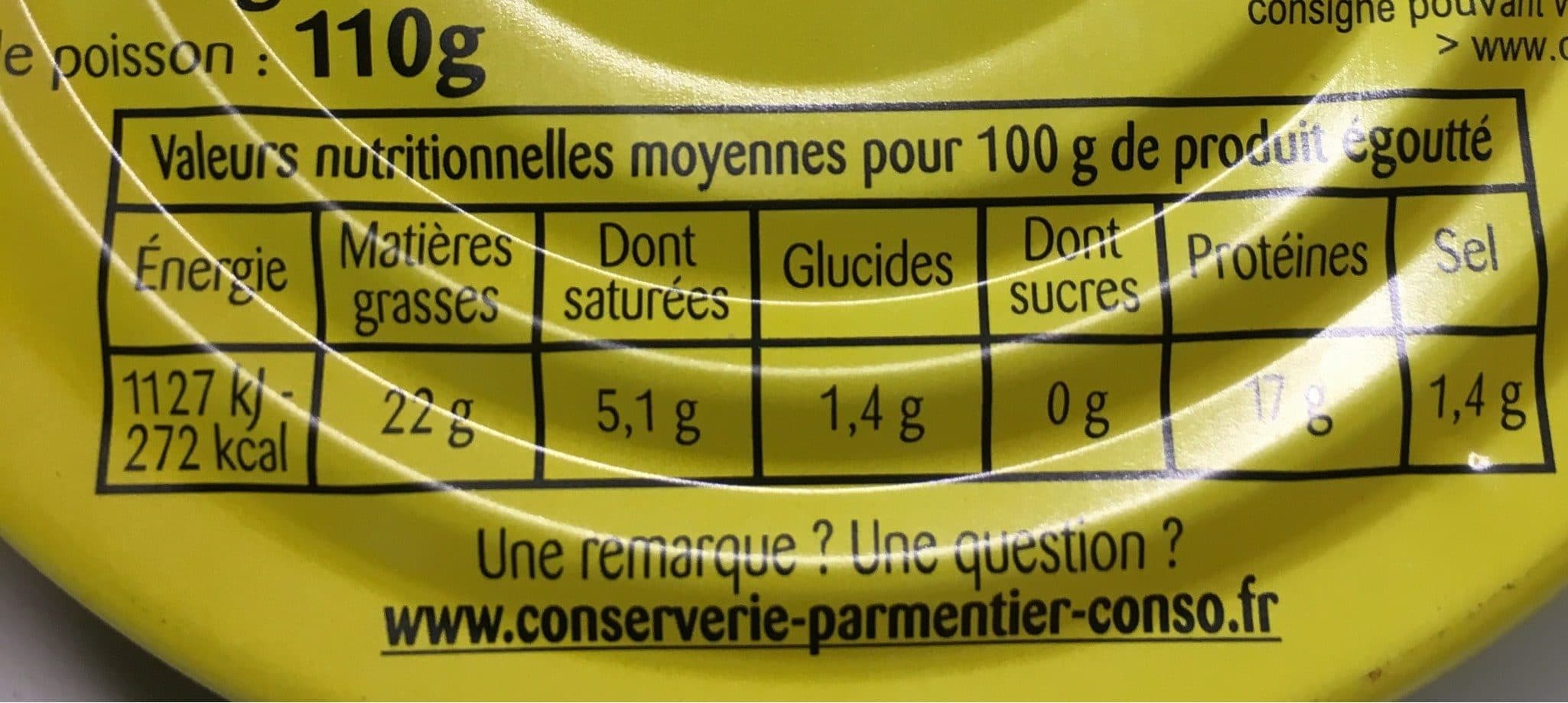 Conserverie Parmentier Les Petites sardines aux deux olives packshot