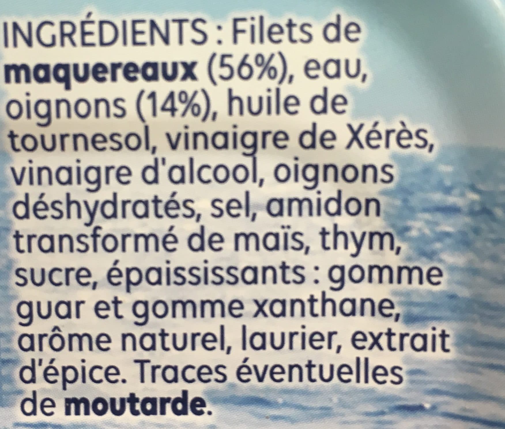 Petit Navire Filets de maquereaux - oignons cuisines au thym packshot