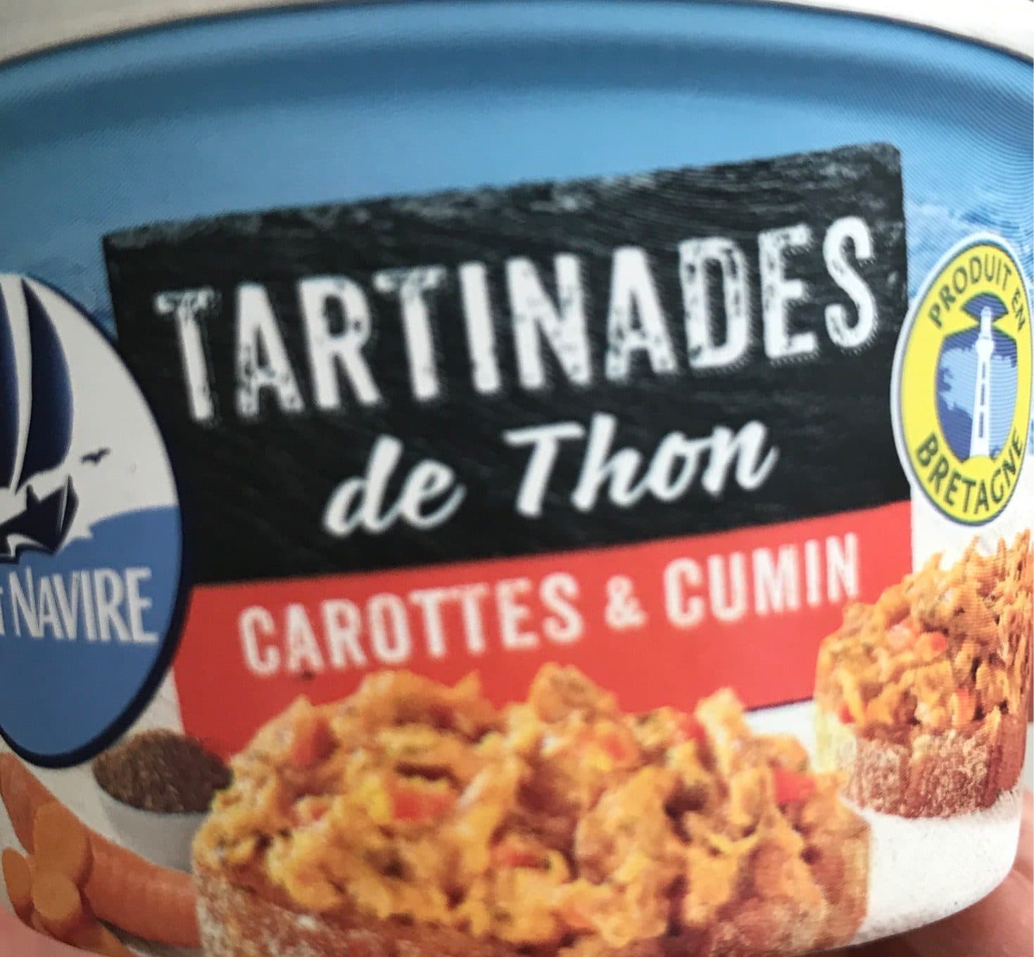 Petit Navire Tartinades de thon carottes & cumin packshot