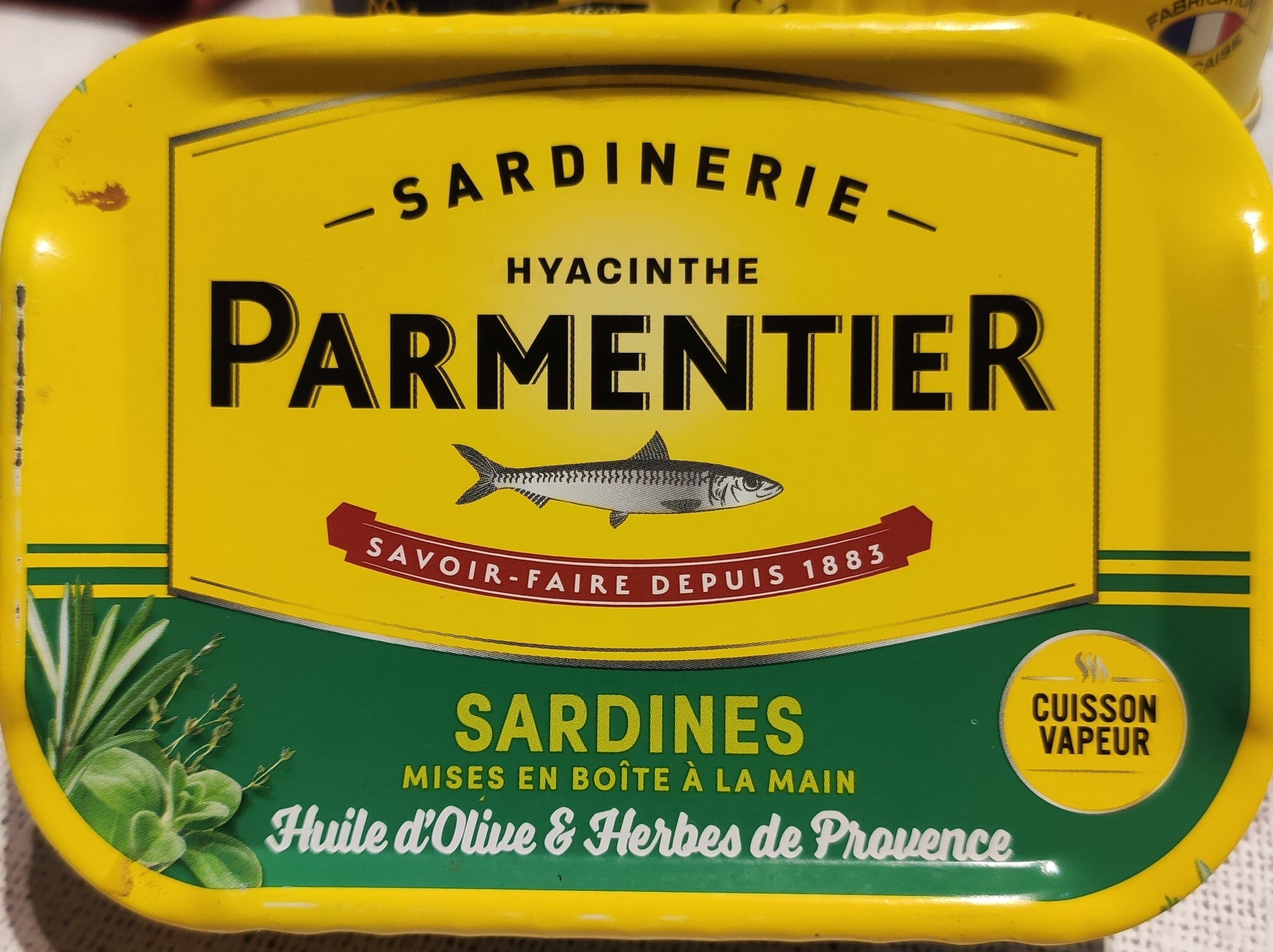 Parmentier Sardines à l'huile d'olive et herbes de Provence packshot