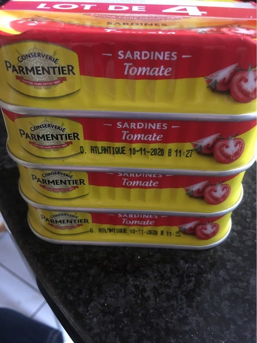 Conserverie Parmentier Sardines tomate Parmentier packshot