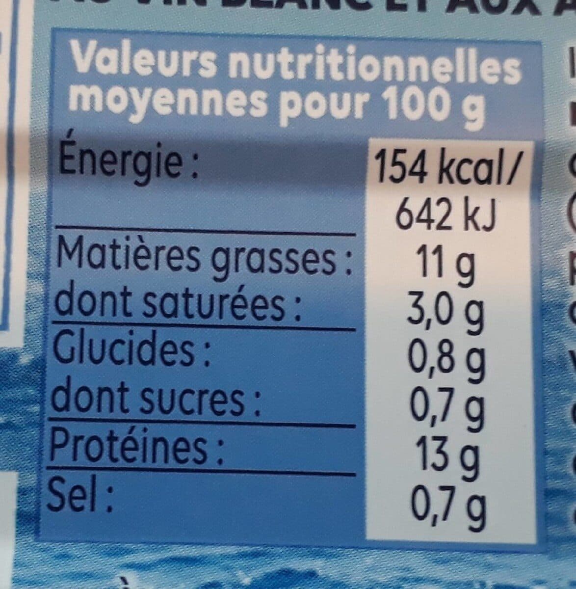 Petit Navire Filets de maquereaux vin blanc et aromates packshot