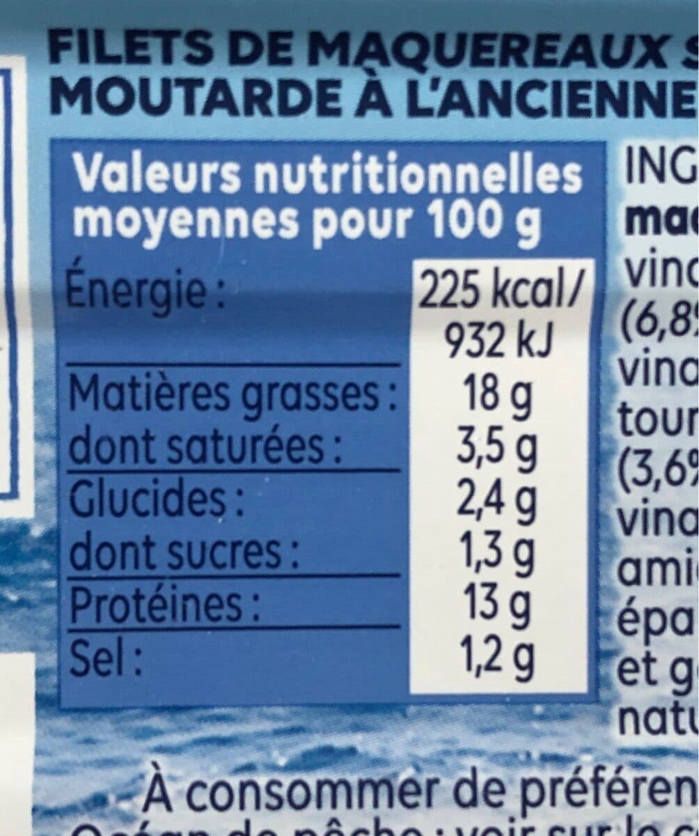 Petit Navire Filets de Maquereaux Moutarde à l'ancienne packshot