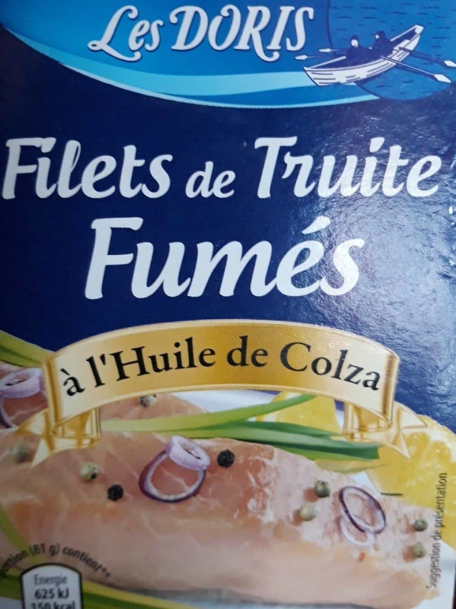 Les Doris Filets de Truite fumés packshot