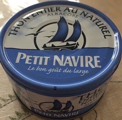 Petit Navire Thon entier au naturel packshot