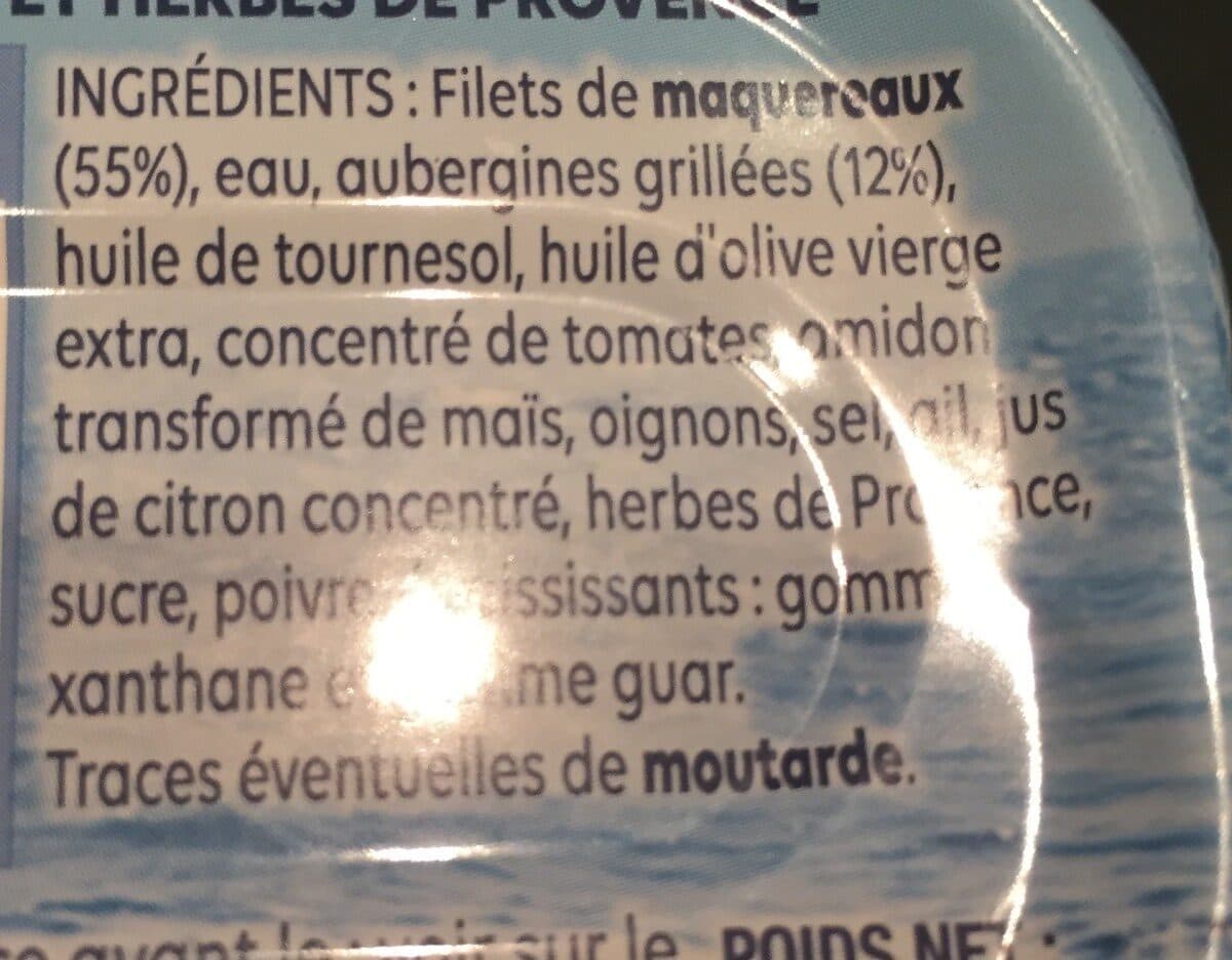 Petit Navire Maquereaux Aubergines packshot