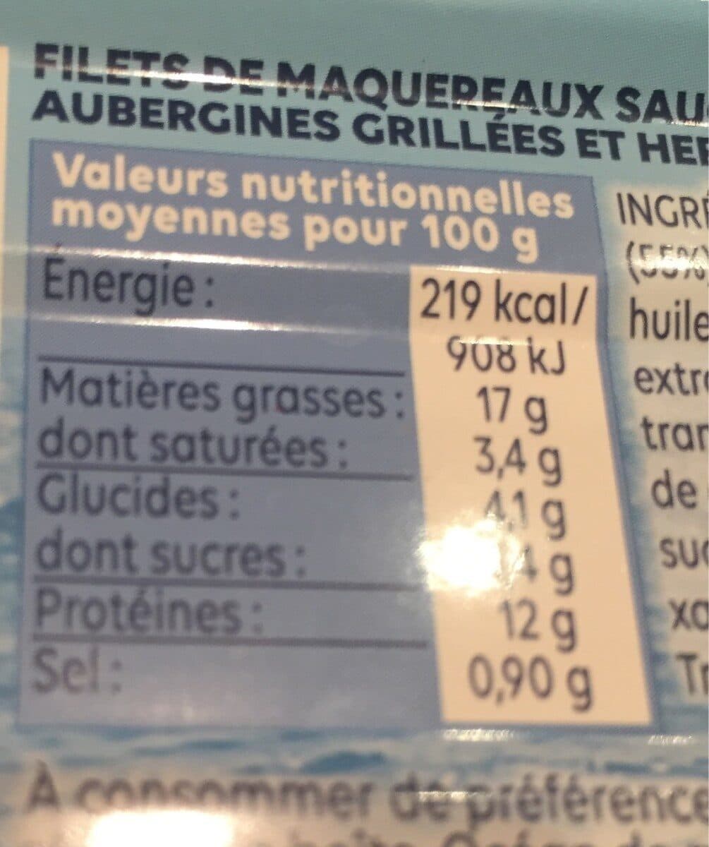 Petit Navire Maquereaux Aubergines packshot