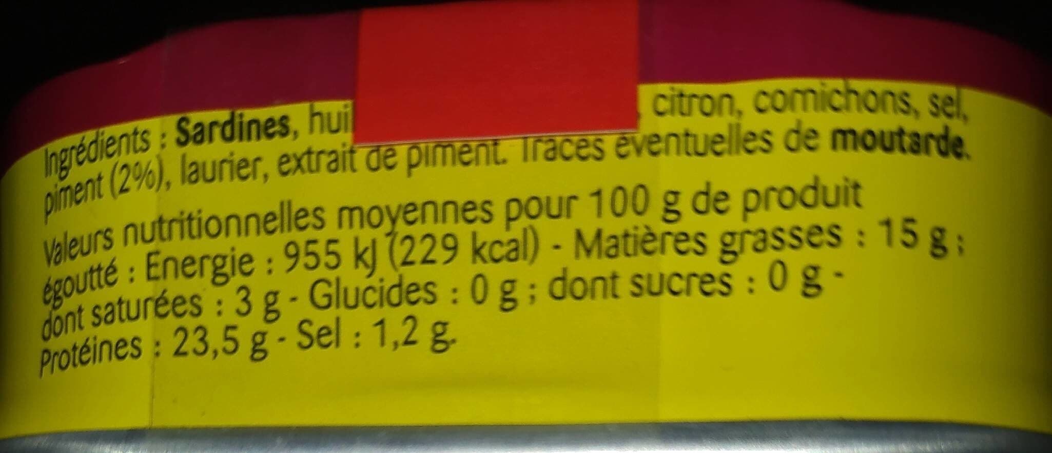 Hyacinthe Parmentier Sardines à l'huile d'olive et piment packshot
