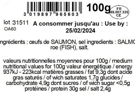 Dom Petroff Oeufs de saumon packshot