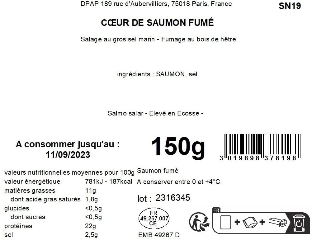 Dom Petroff Cœur de saumon fumé packshot