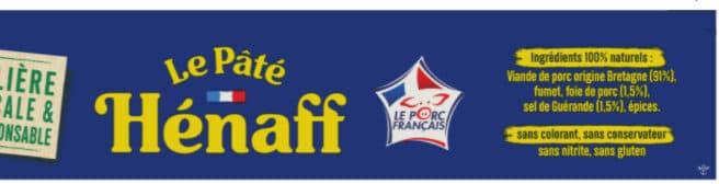Hénaff Le pâté de porc Hénaff packshot