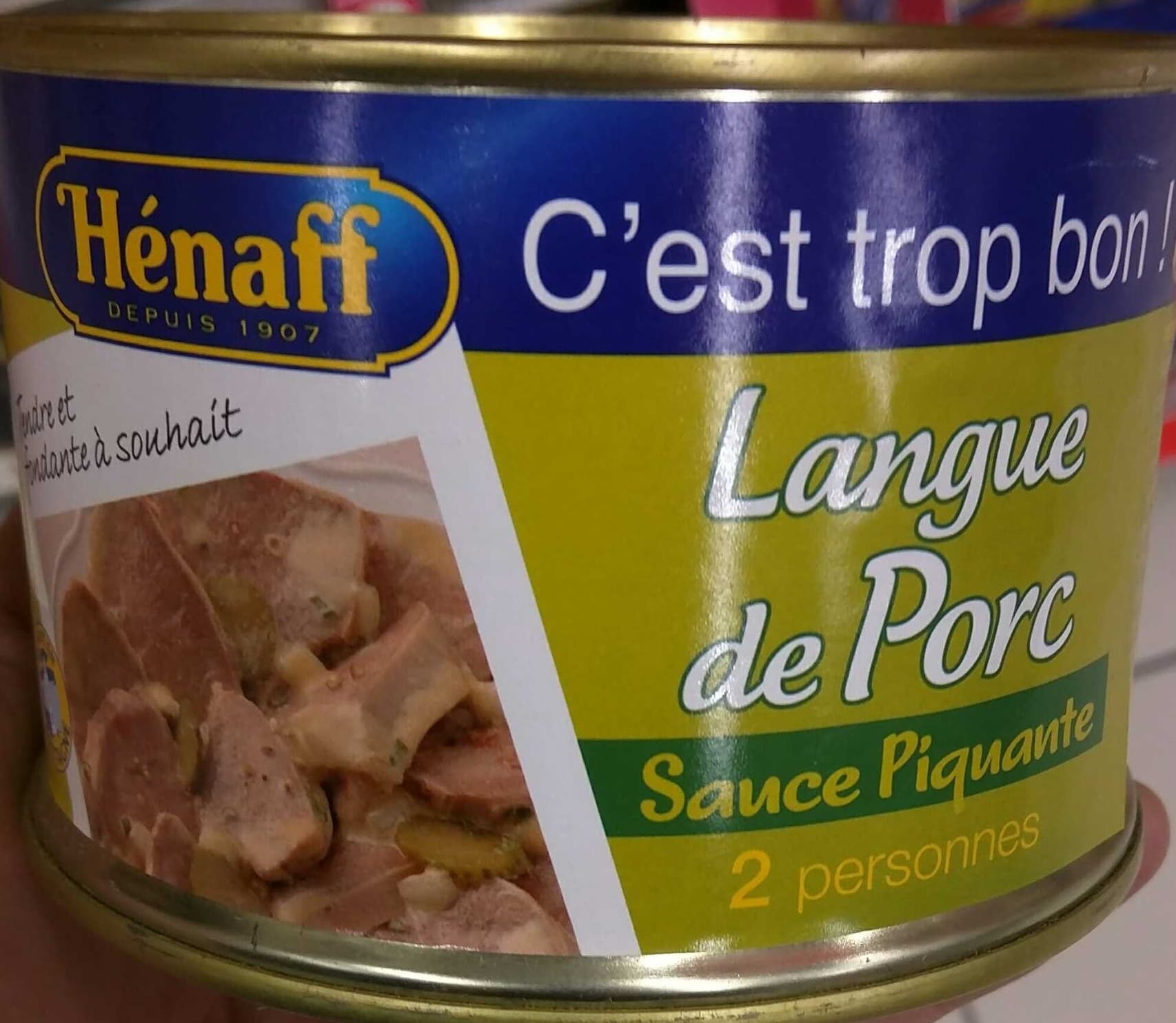 Hénaff Langue de Porc Sauce Piquante packshot
